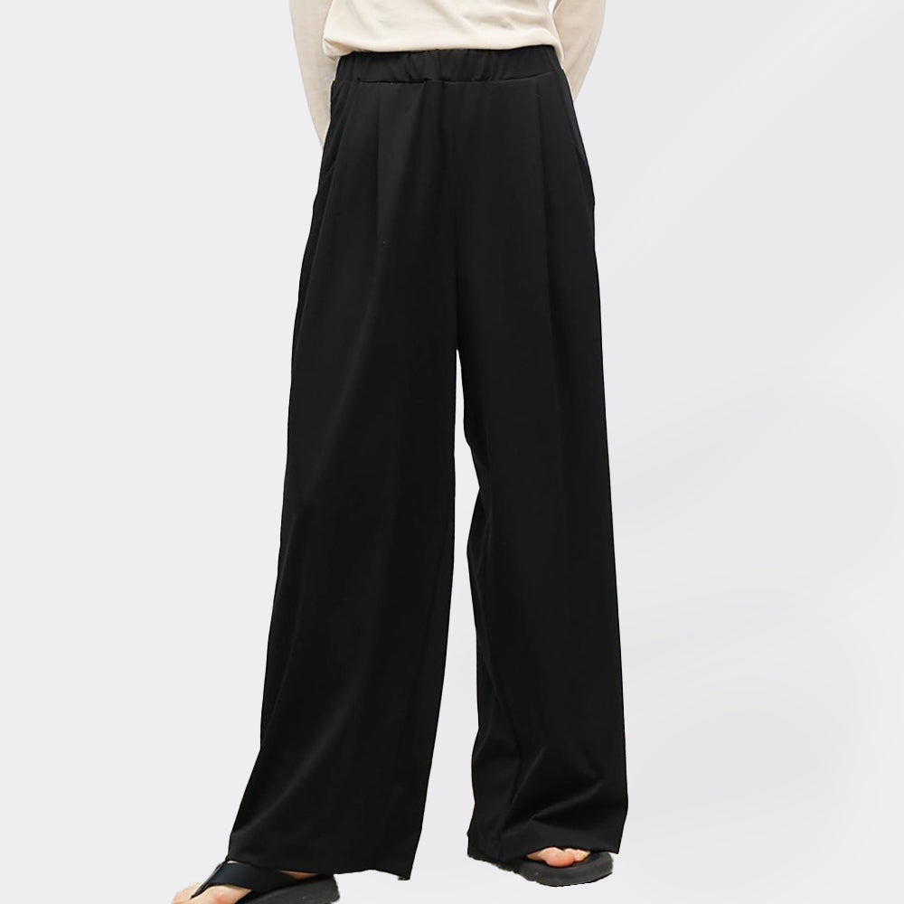 JERSEY WIDE-LEG PANTS