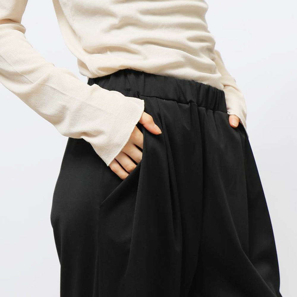 JERSEY WIDE-LEG PANTS