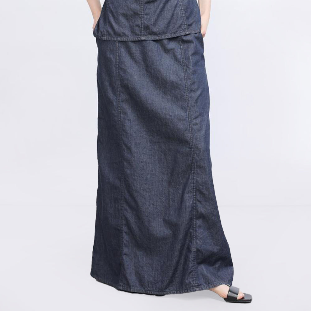 6OZ DENIM LONG SKIRT