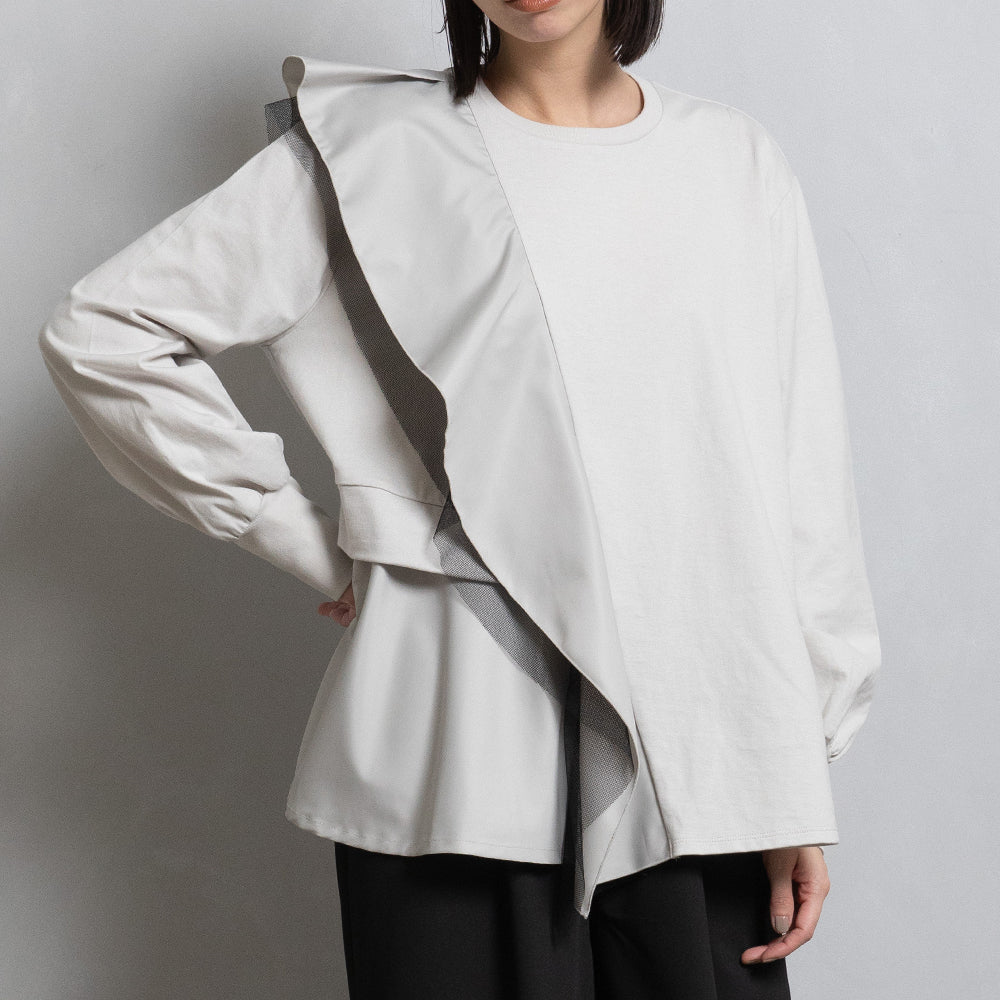 Ruffle Design Pullover