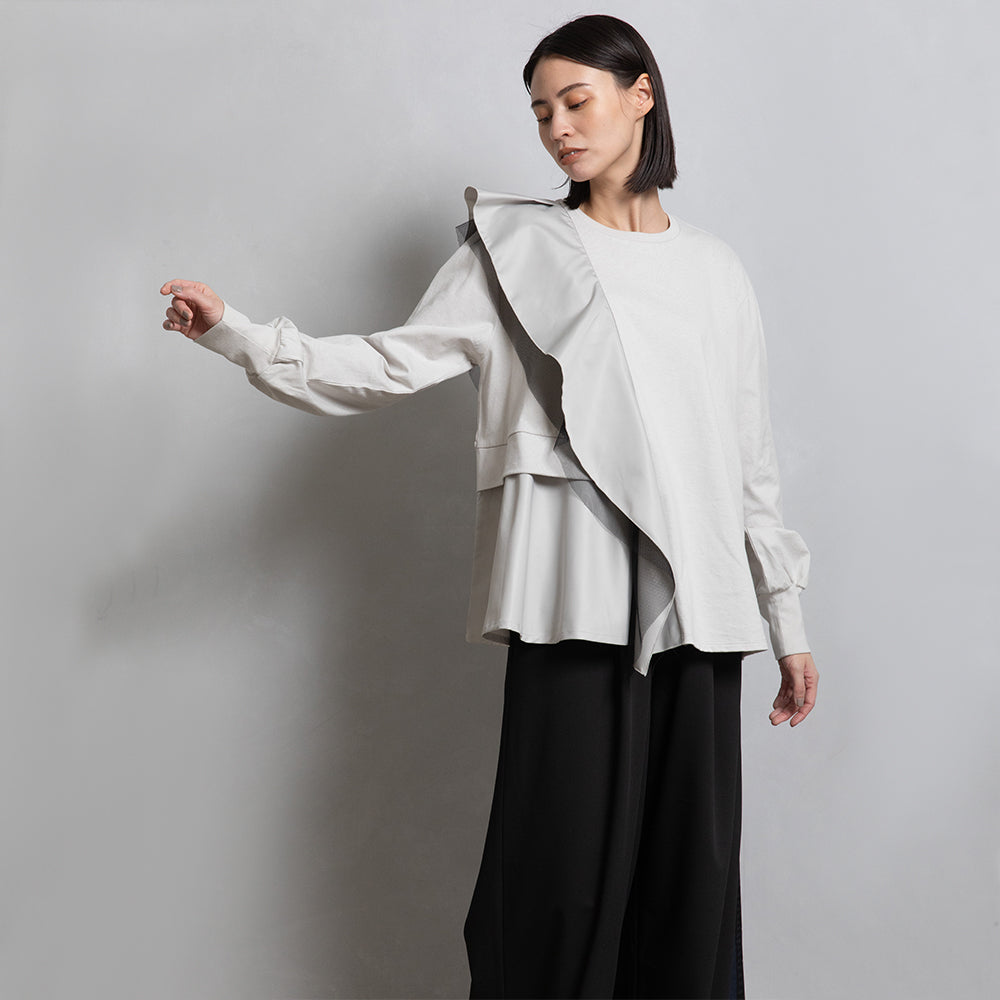 Ruffle Design Pullover