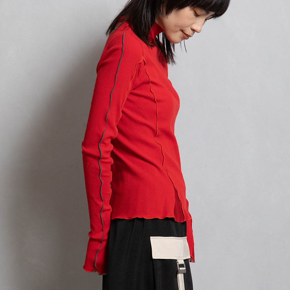 Rib Tulle Tops