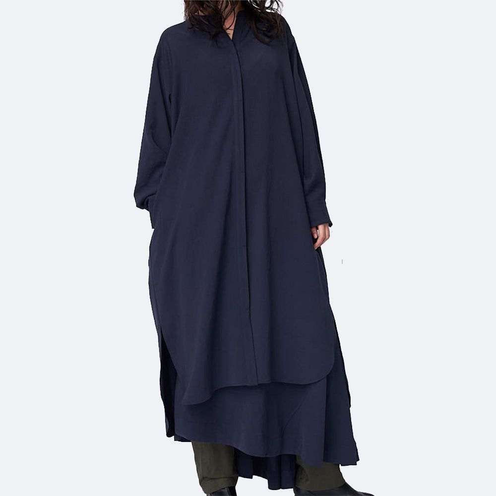 Shirt dress in dry twill washer