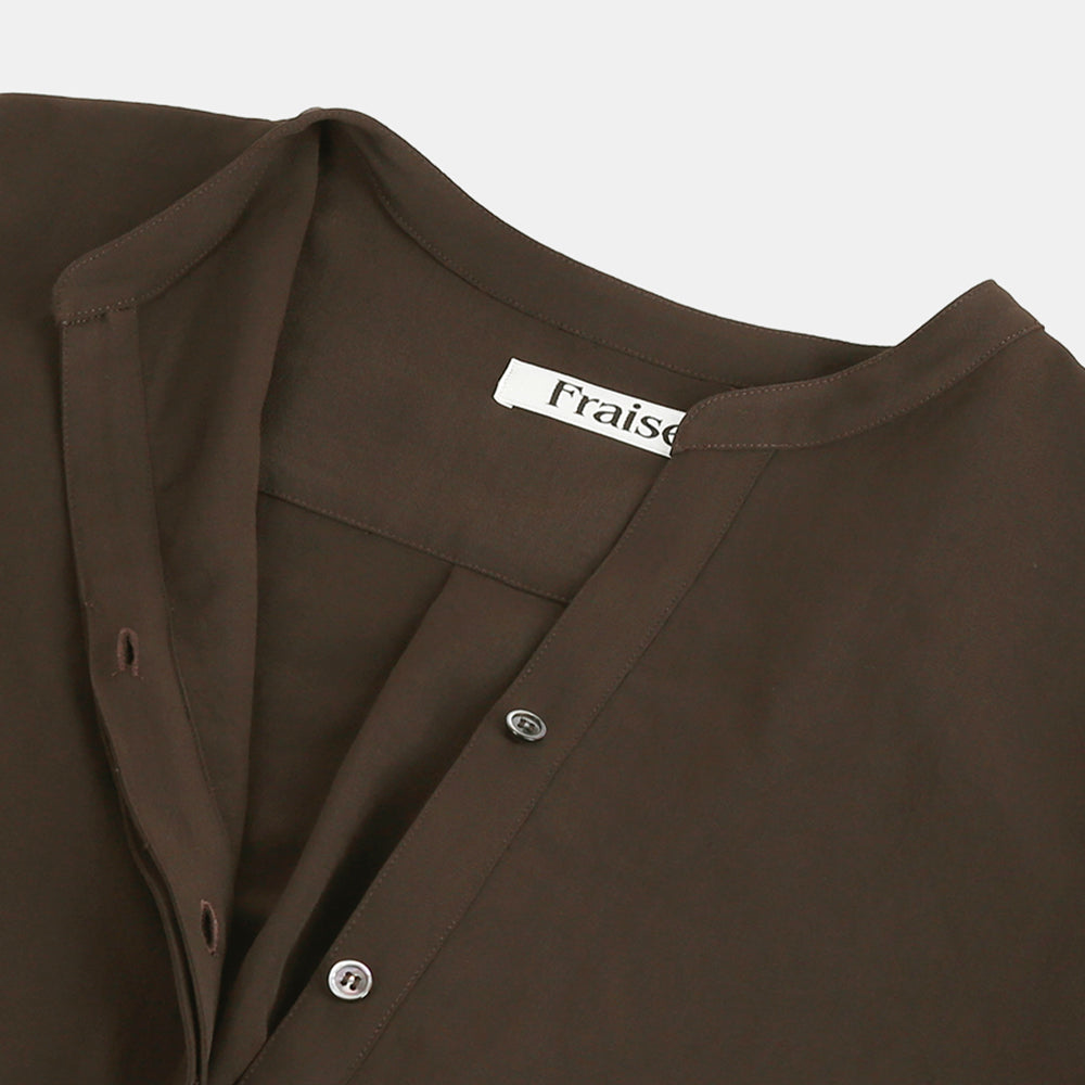Shirt dress in dry twill washer