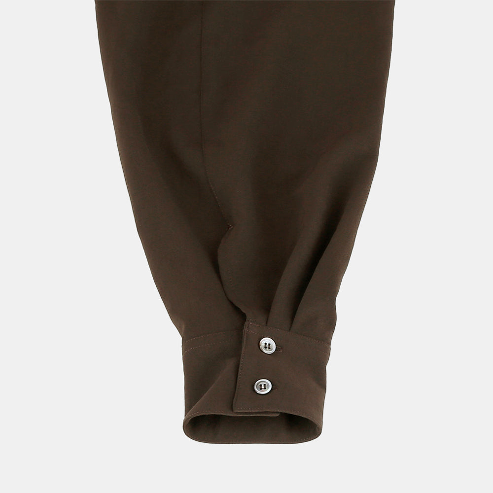 Shirt dress in dry twill washer
