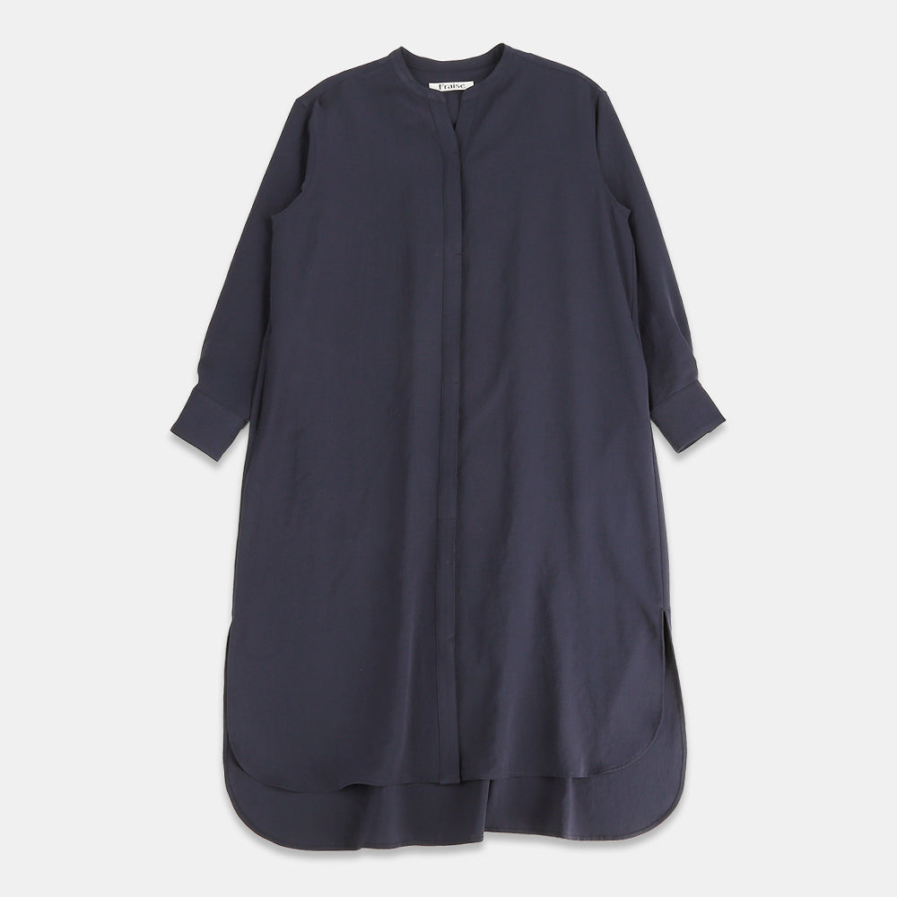 Shirt dress in dry twill washer
