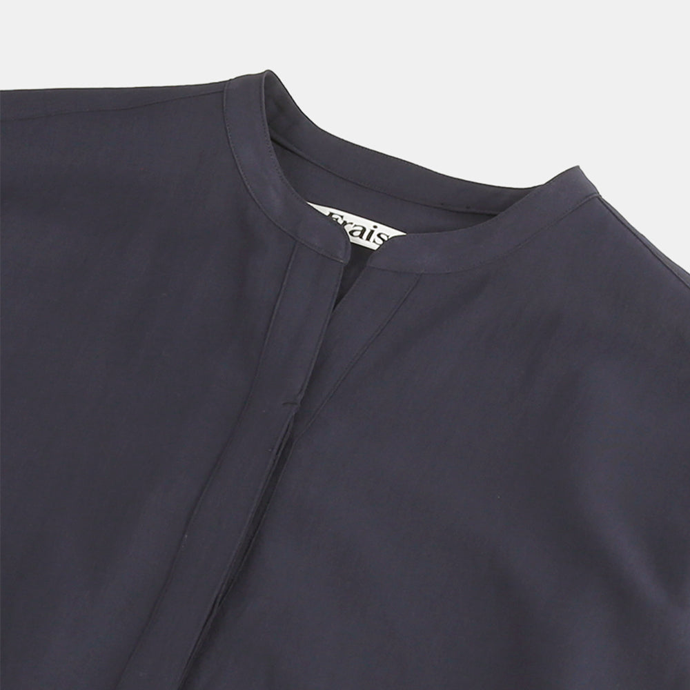 Shirt dress in dry twill washer