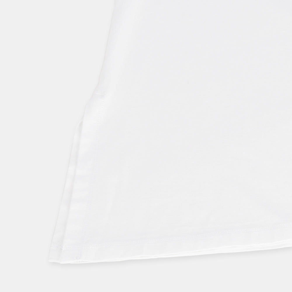 Diagonal cut pullover in classic jersey
