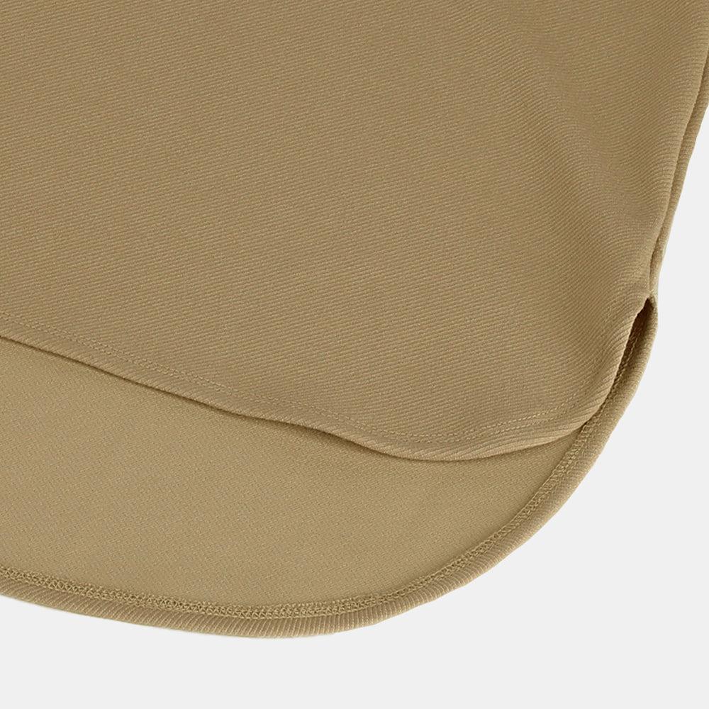 Crew neck pullover in stretch twill