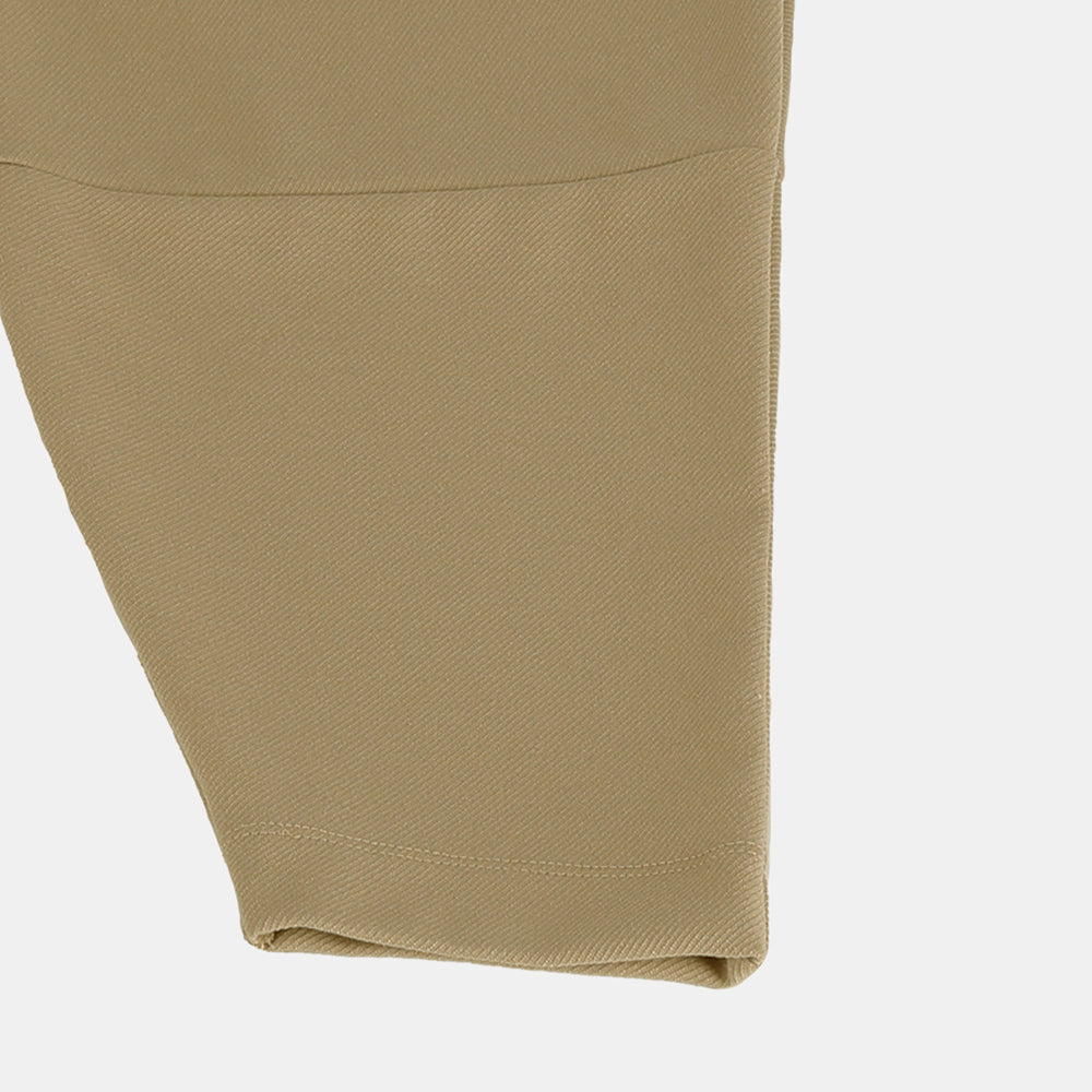 Crew neck pullover in stretch twill