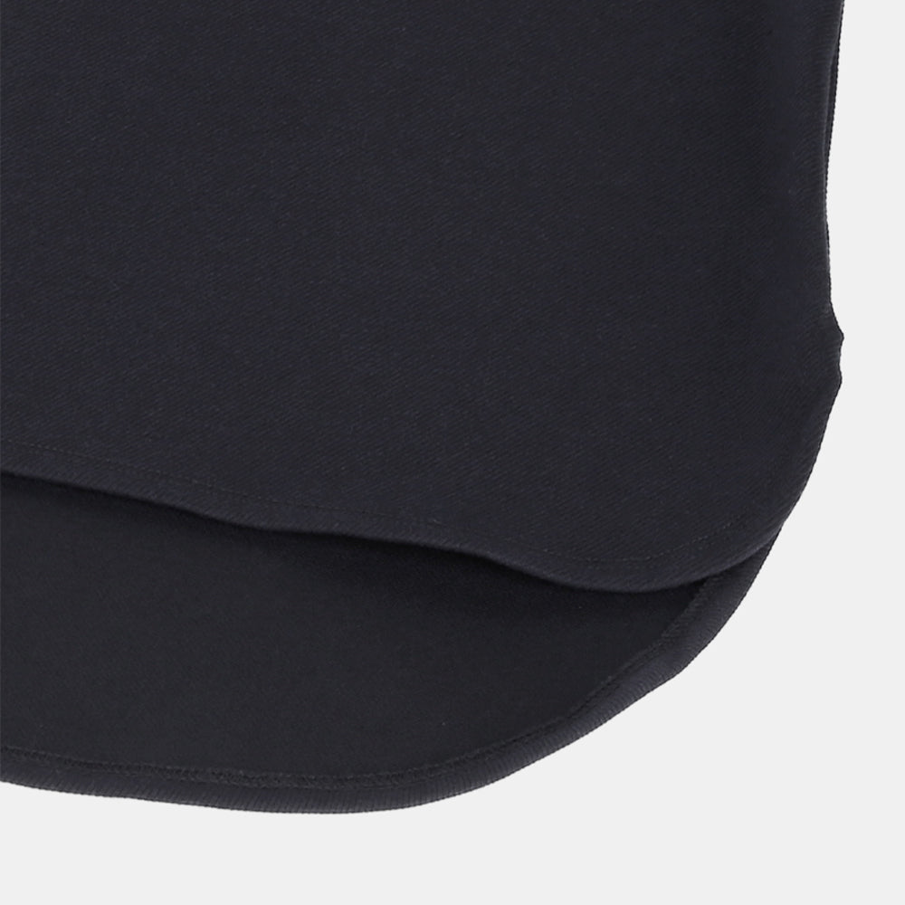Crew neck pullover in stretch twill