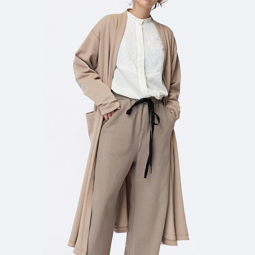 Gown coat stretch twill
