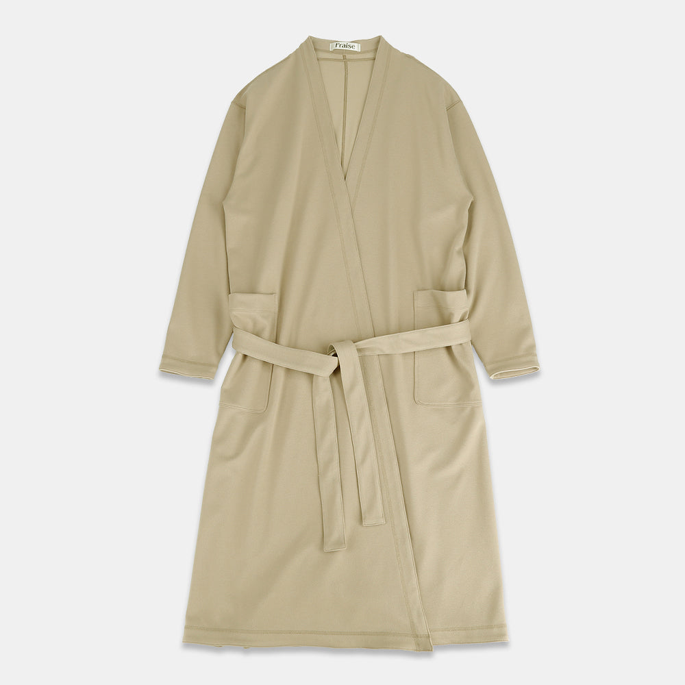 Gown coat stretch twill