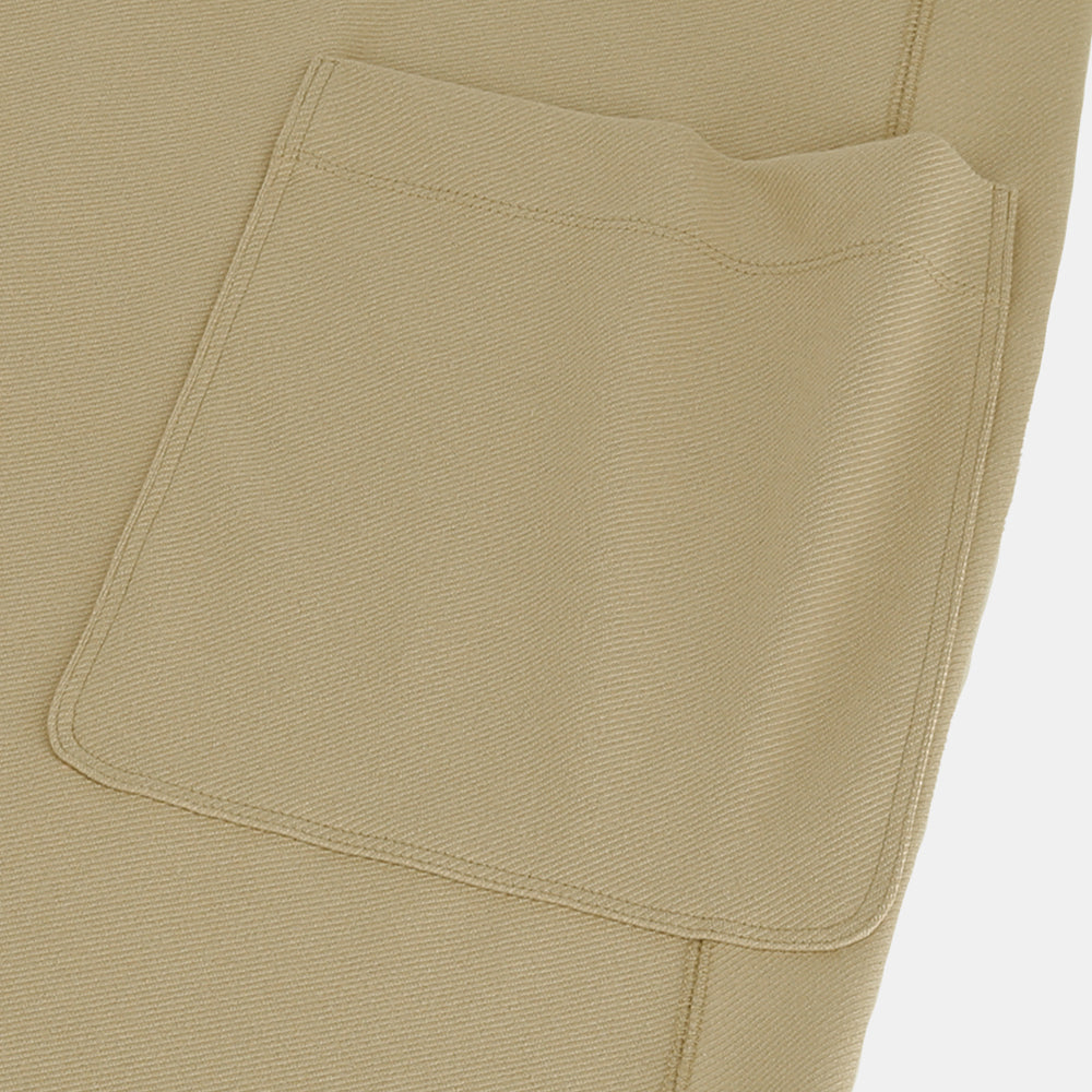 Gown coat stretch twill