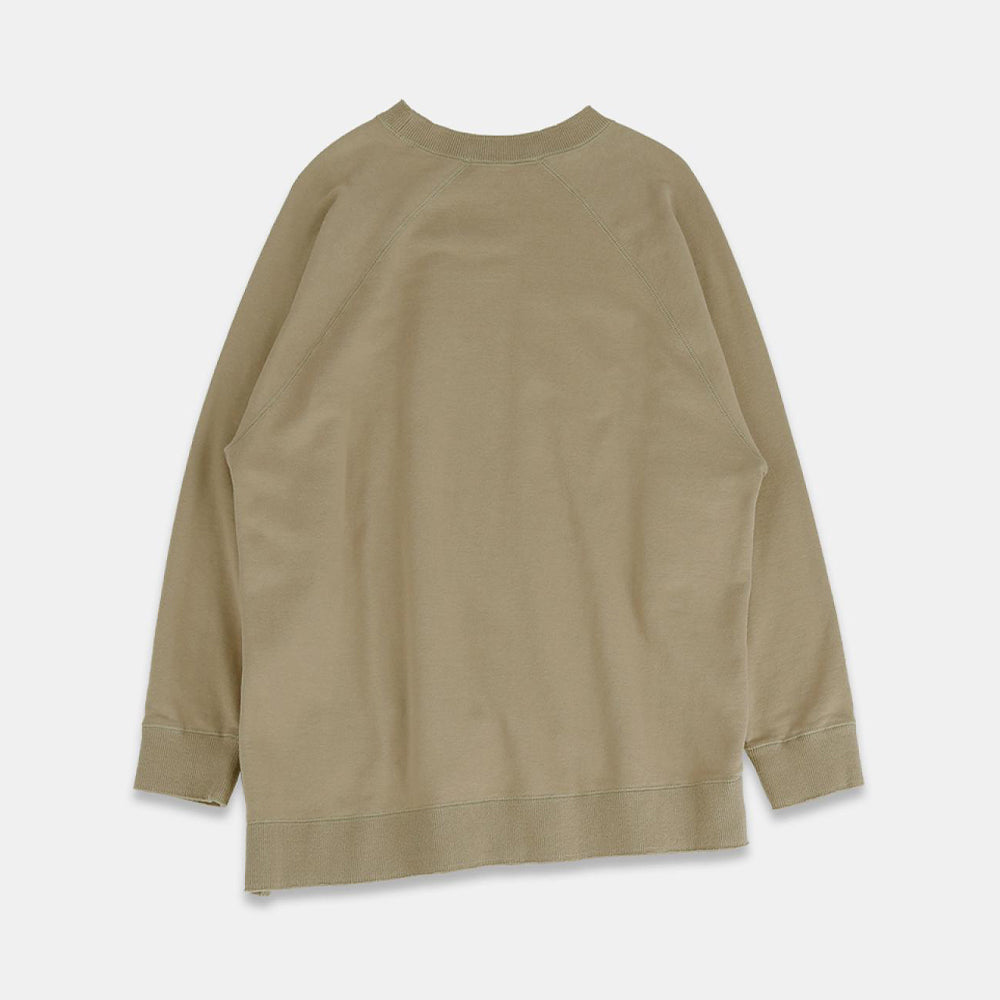 Diagonal cut sweatshirt DERABE SHAVE fleece