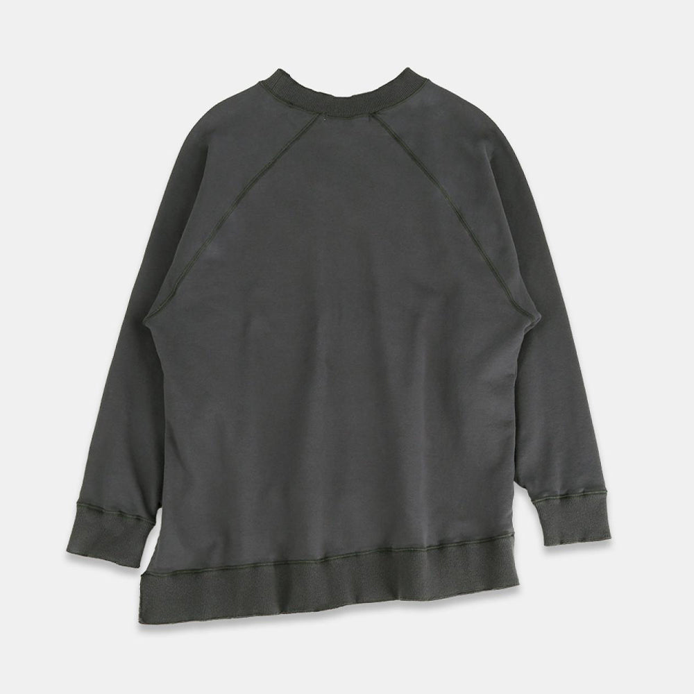 Diagonal cut sweatshirt DERABE SHAVE fleece
