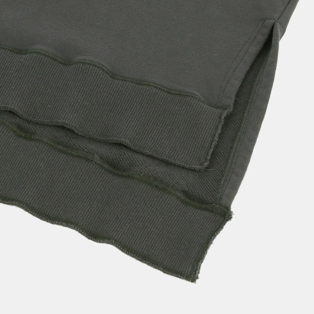 Diagonal cut sweatshirt DERABE SHAVE fleece
