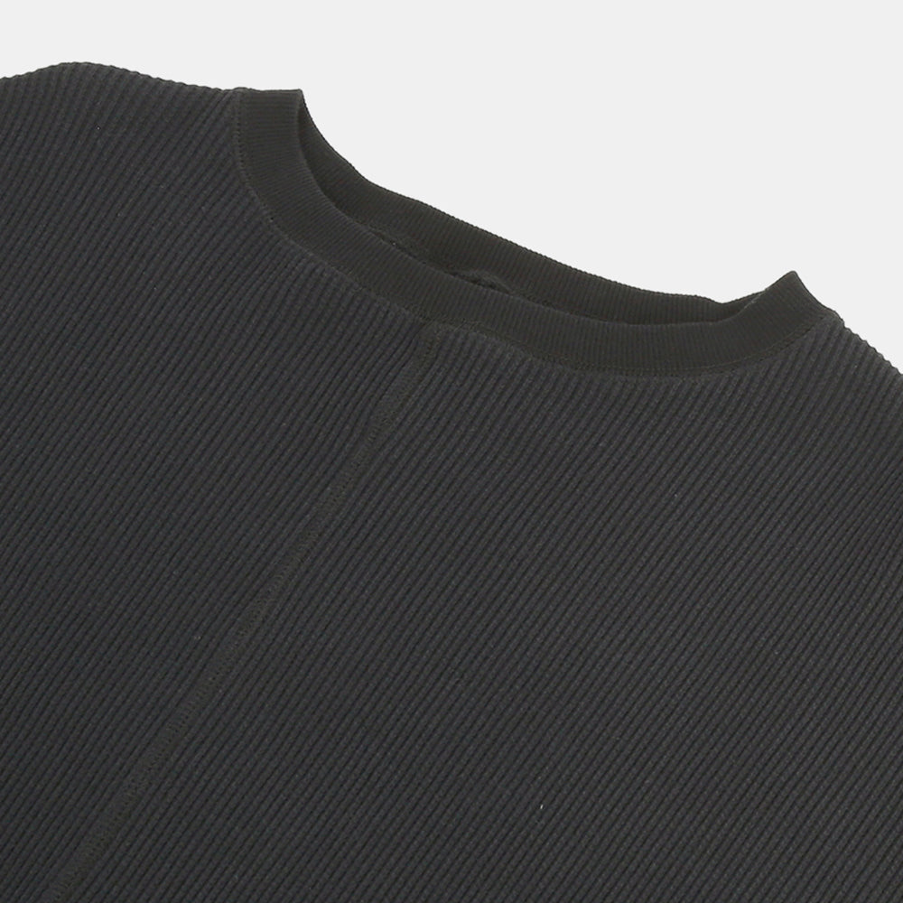 Center-switched pullover, super stretch bear waffle