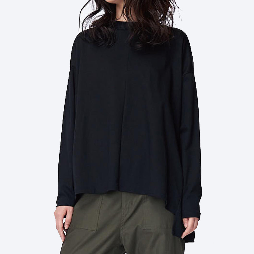 Big pullover lace-switched airflow jersey