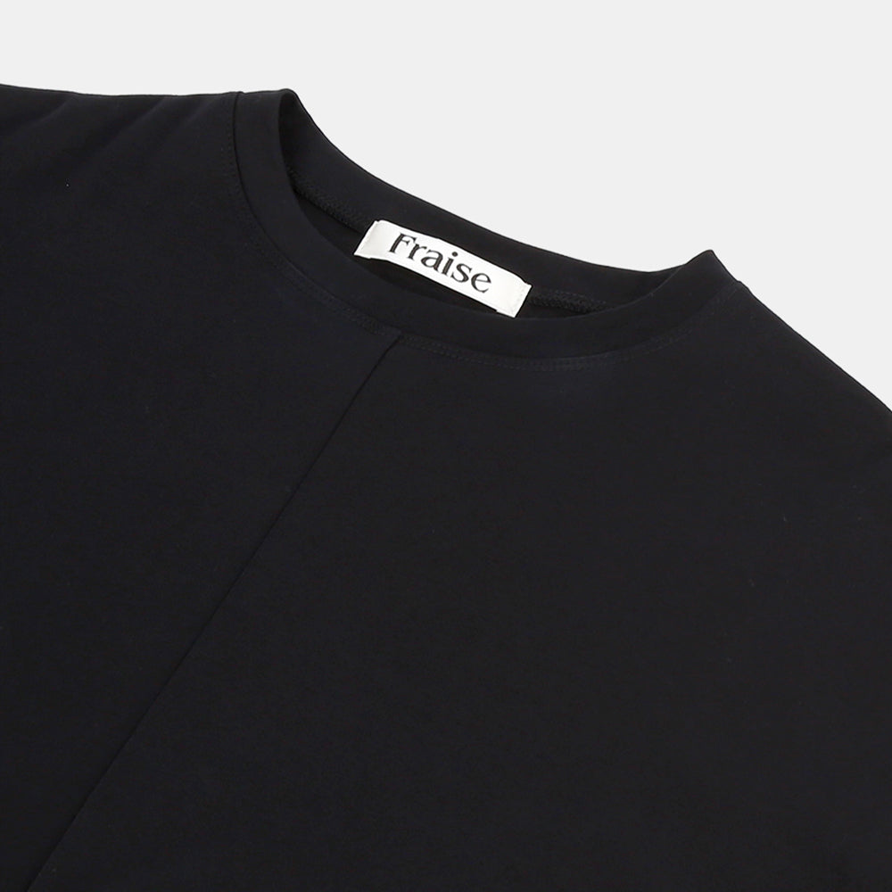 Big pullover lace-switched airflow jersey