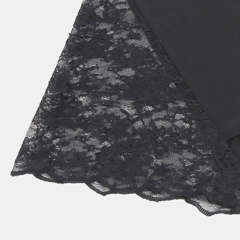 Big pullover lace-switched airflow jersey
