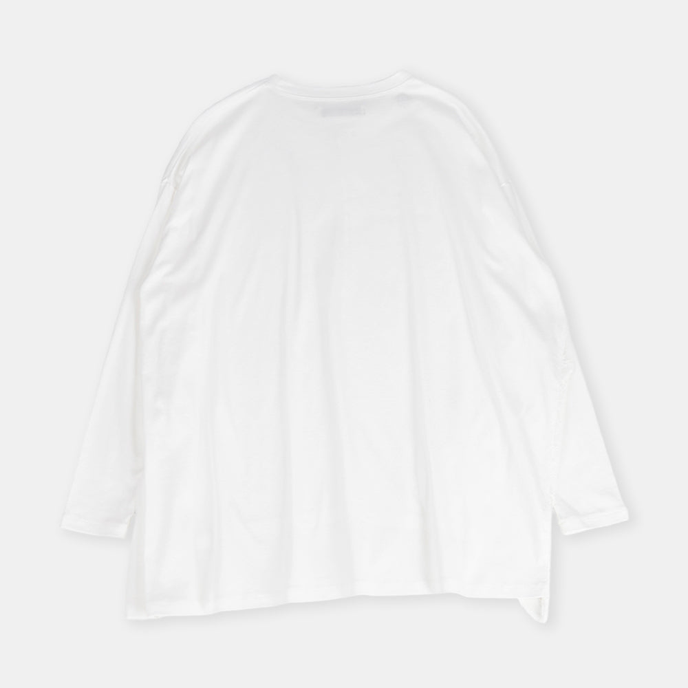 Big pullover lace-switched airflow jersey