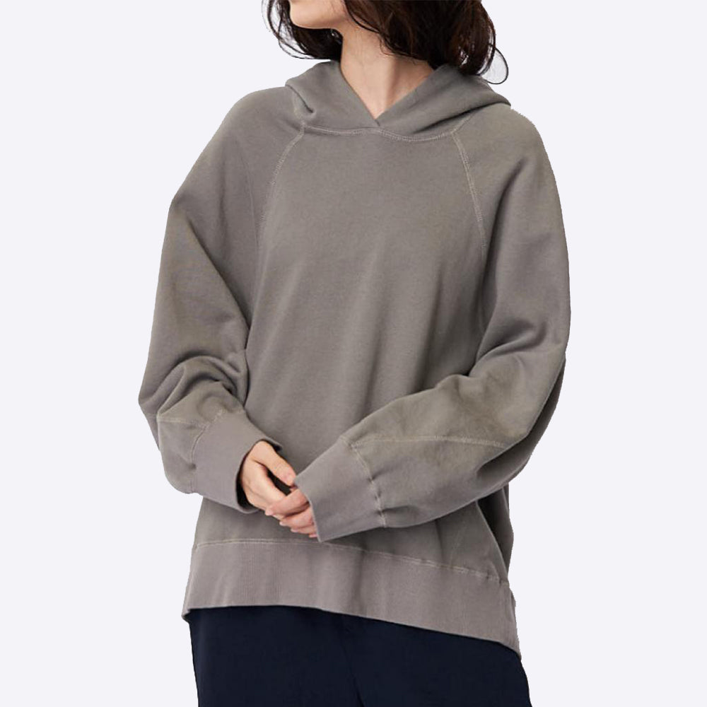 Pullover hoodie with central fleece