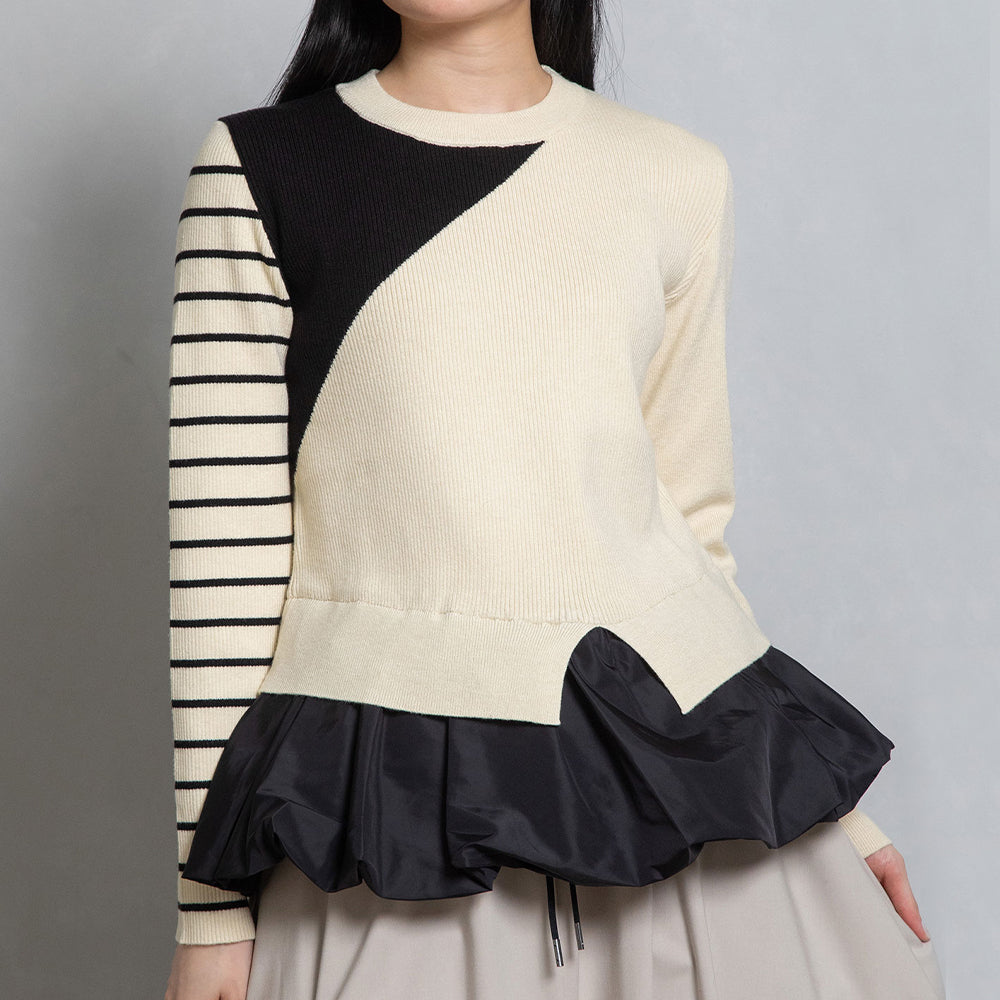 Hem Balloon Knit Tops