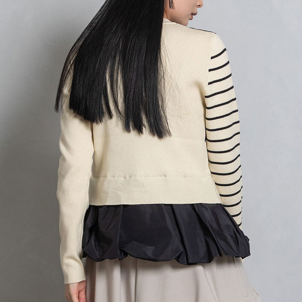 Hem Balloon Knit Tops