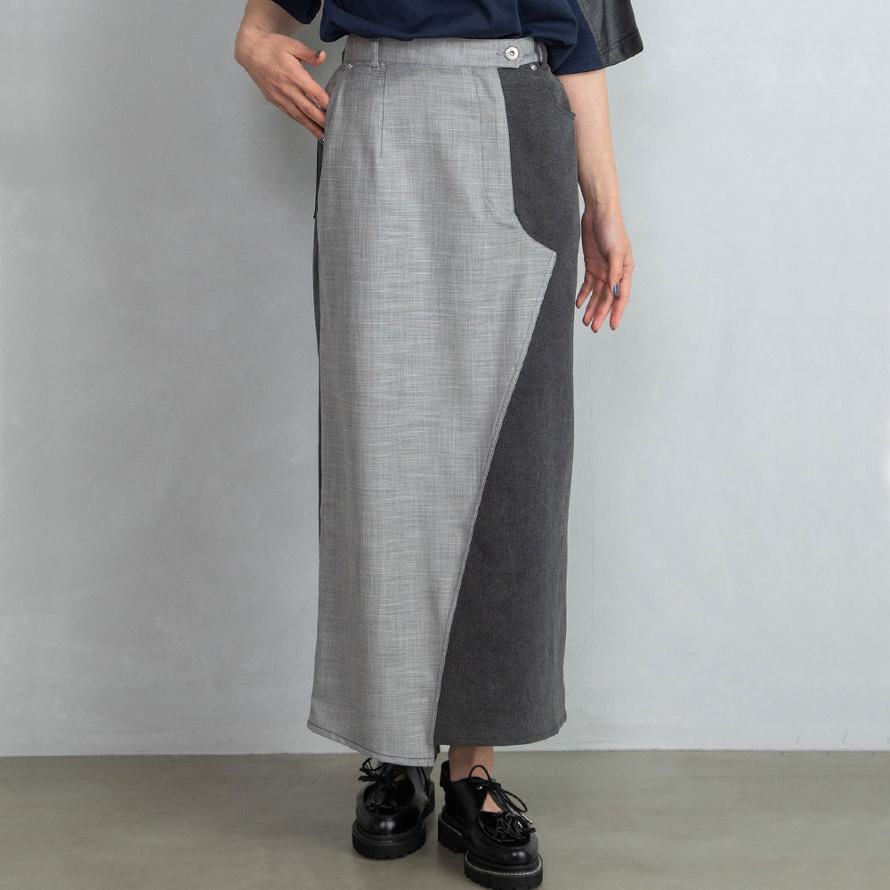 Denim Combi Skirt