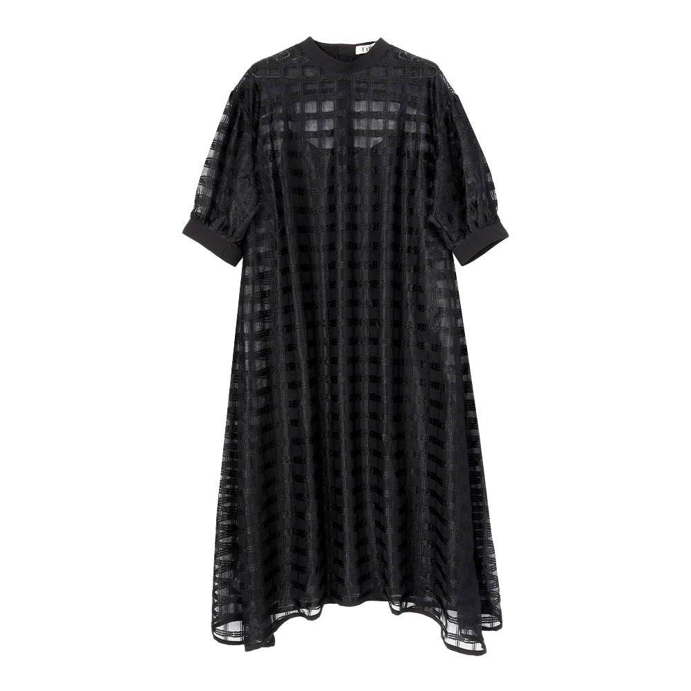 STY02 / ラッセルレース チェックワンピース