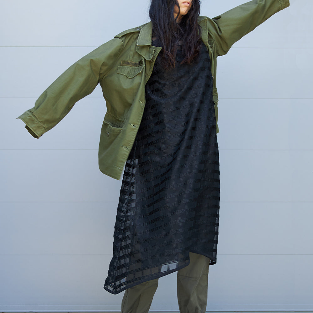 STY02 / ラッセルレース チェックワンピース