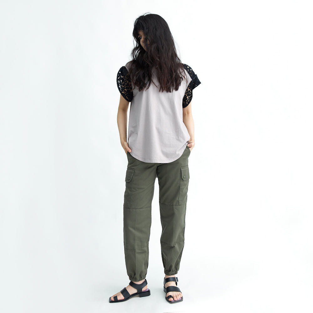 STY22 / レーススリーブカットソー