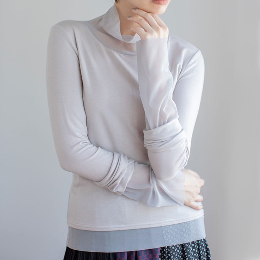 Tulle Highneck Tops