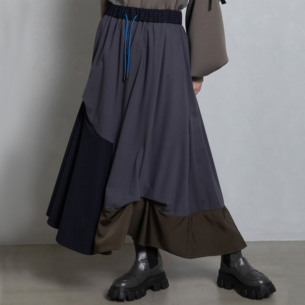 Tuck Flare Skirt