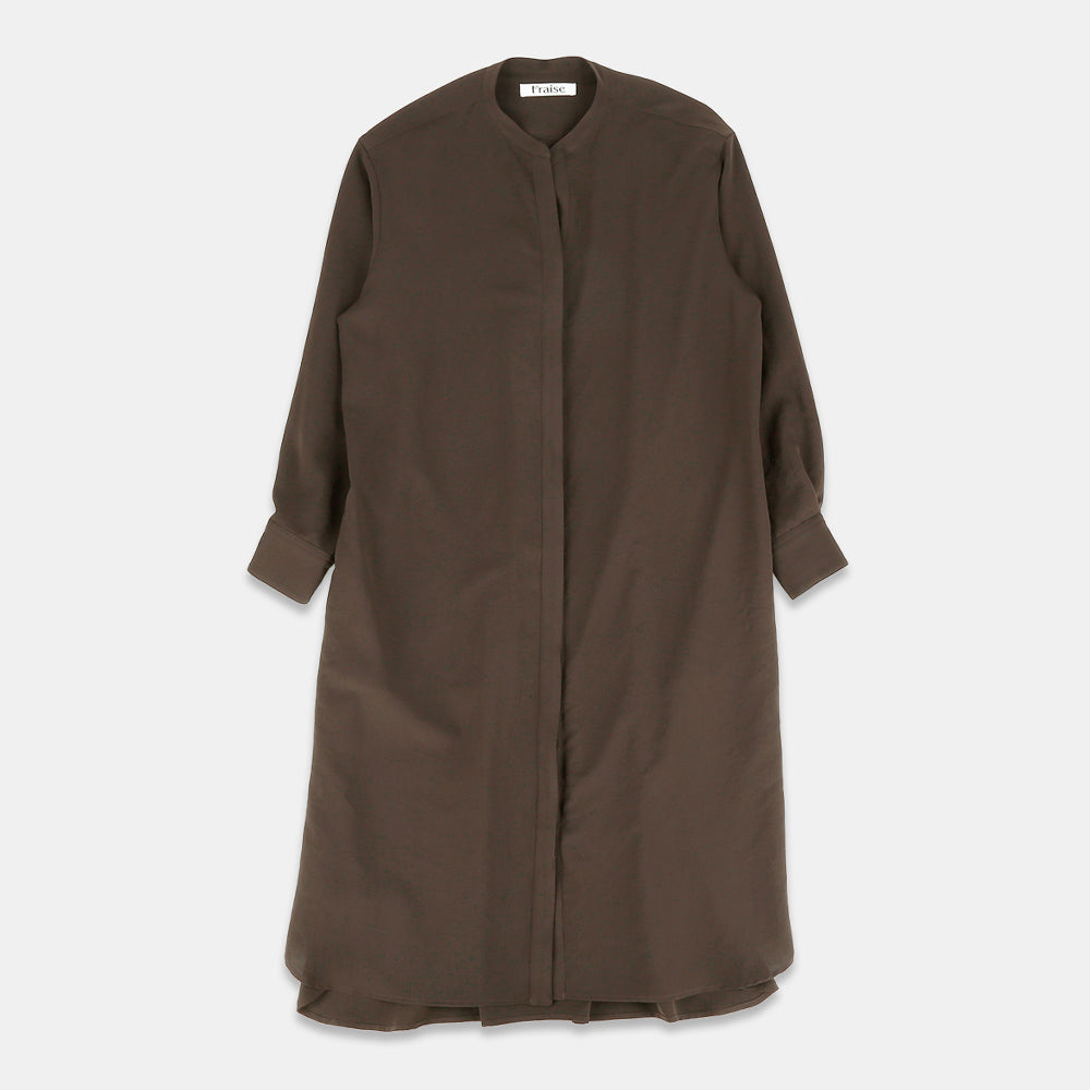 Shirt dress in dry twill washer