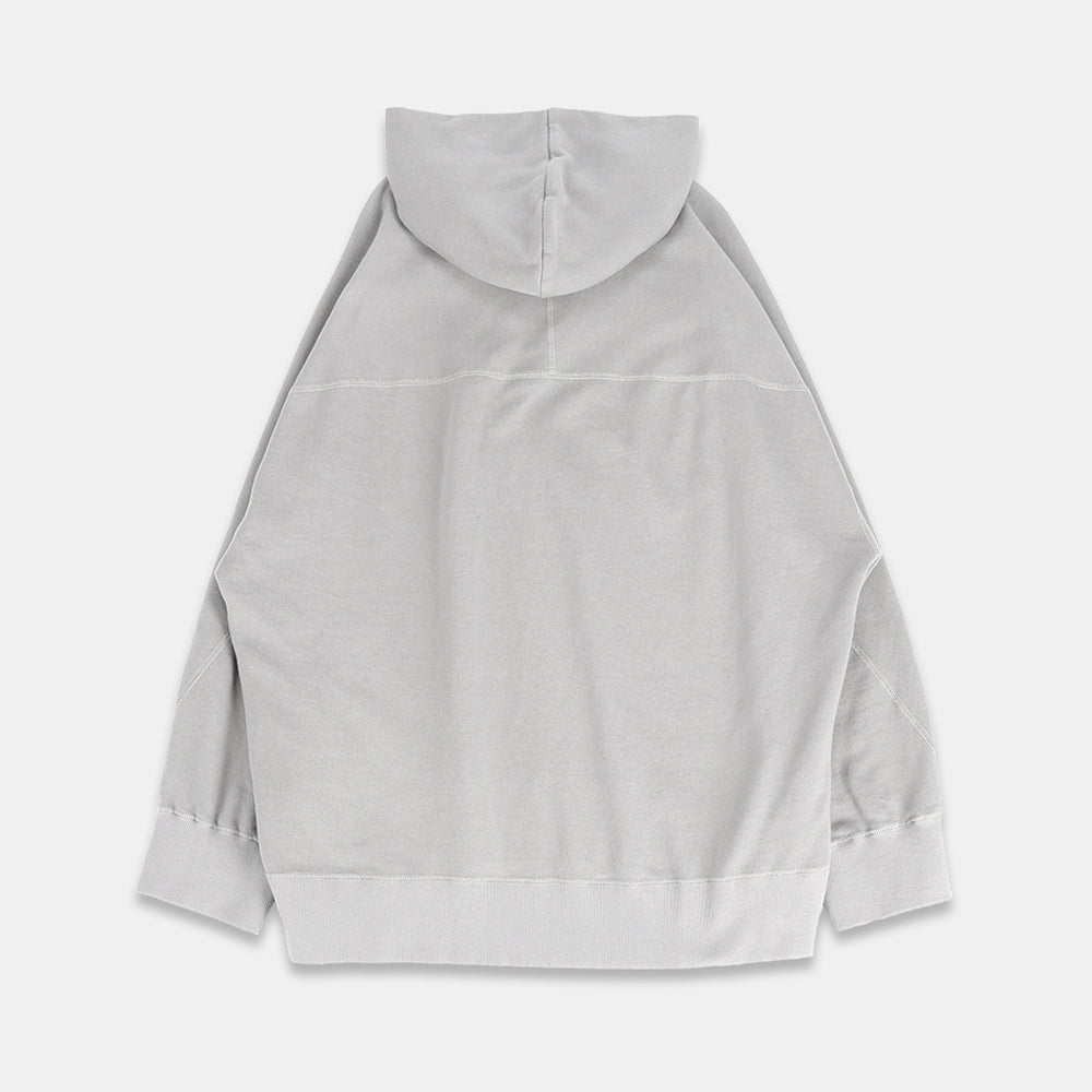 Pullover hoodie with central fleece