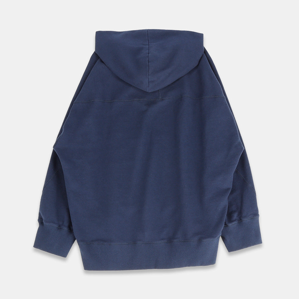 Pullover hoodie with central fleece