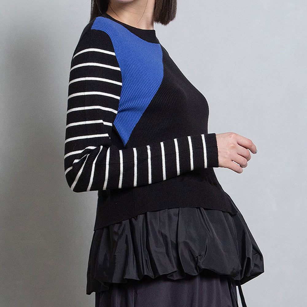 Hem Balloon Knit Tops