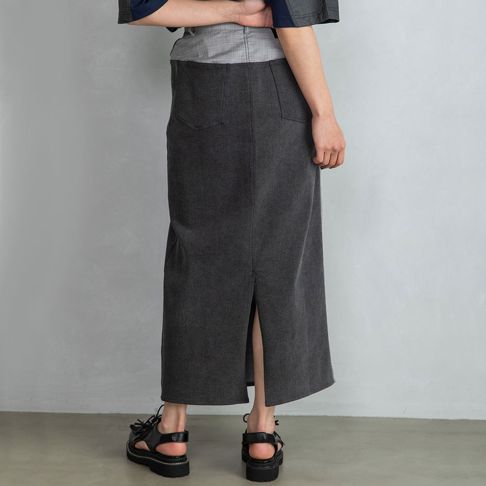 Denim Combi Skirt